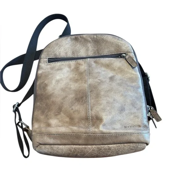 Jack Georges Brown Leather Backpack - Picture 10 of 10